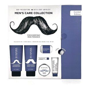 Mens Care Collection Shower Gel Shave Cream Body Soap Exfoliating Scrub Lip Balm